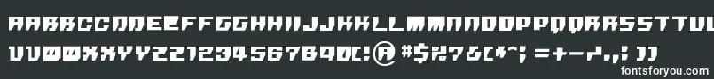 Шрифт Rpg – белые шрифты на чёрном фоне