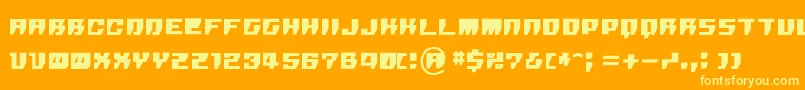 Шрифт Rpg – жёлтые шрифты на оранжевом фоне