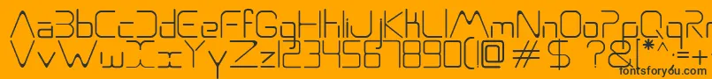 Aso Font – Black Fonts on Orange Background