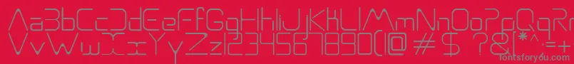 フォントAso – 赤い背景に灰色の文字