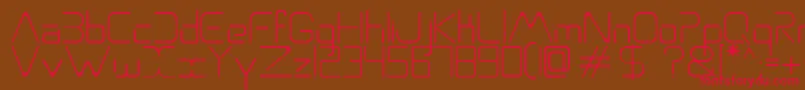 Aso Font – Red Fonts on Brown Background