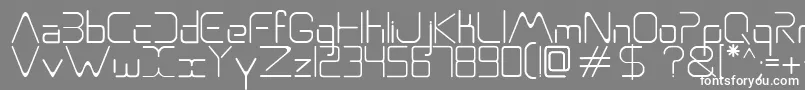 Aso Font – White Fonts on Gray Background