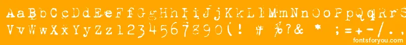 フォント1942 – オレンジの背景に白い文字