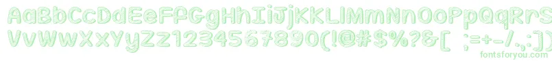 SippinOnSunshineOtf Font – Green Fonts on White Background