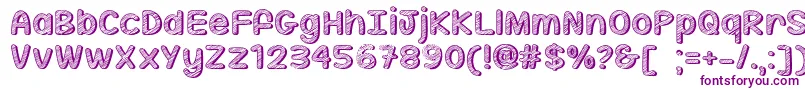 SippinOnSunshineOtf Font – Purple Fonts on White Background