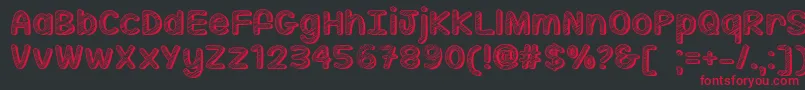 SippinOnSunshineOtf Font – Red Fonts on Black Background