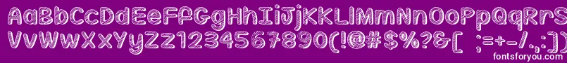 SippinOnSunshineOtf Font – White Fonts on Purple Background