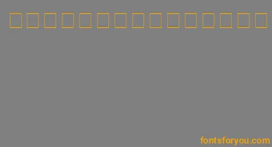 Ac3Bemine font – Orange Fonts On Gray Background