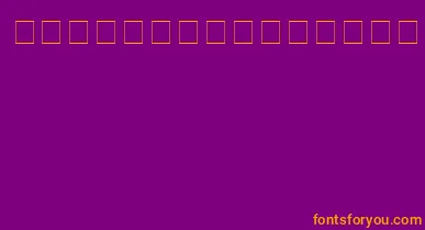 Ac3Bemine font – Orange Fonts On Purple Background