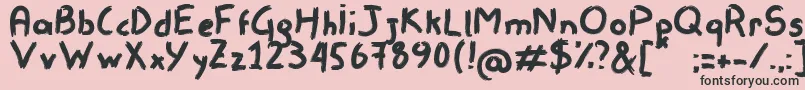 Remisso Font – Black Fonts on Pink Background