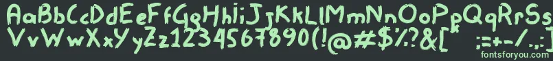Remisso Font – Green Fonts on Black Background