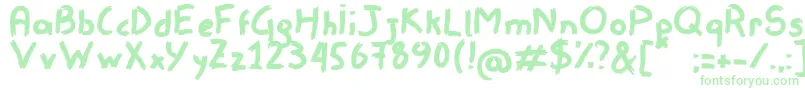 Remisso Font – Green Fonts on White Background