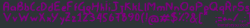 Remisso Font – Purple Fonts on Black Background