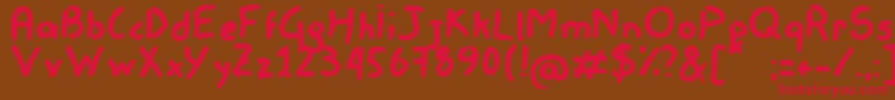 Remisso Font – Red Fonts on Brown Background