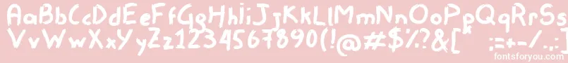Remisso Font – White Fonts on Pink Background