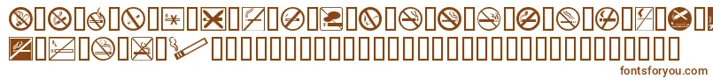 Шрифт Nosmokin – коричневые шрифты на белом фоне