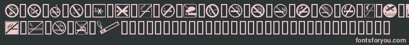 Nosmokin Font – Pink Fonts on Black Background