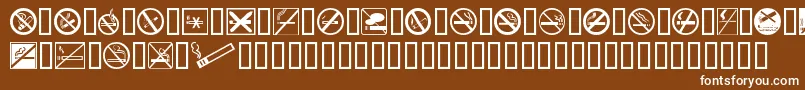 Nosmokin Font – White Fonts on Brown Background
