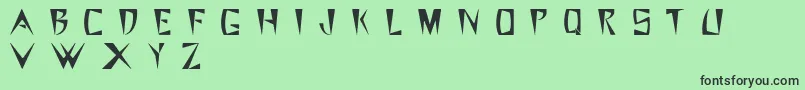 Steezy-fontti – mustat fontit vihreällä taustalla