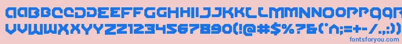 Gunnerstormdrop Font – Blue Fonts on Pink Background