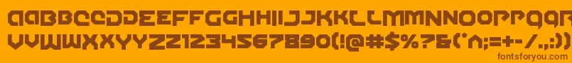 Gunnerstormdrop Font – Brown Fonts on Orange Background