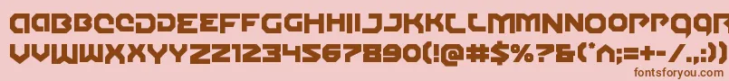 Gunnerstormdrop Font – Brown Fonts on Pink Background