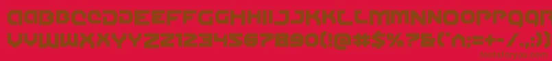 Gunnerstormdrop Font – Brown Fonts on Red Background