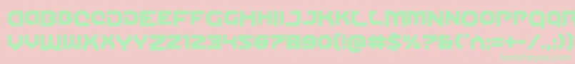 Gunnerstormdrop Font – Green Fonts on Pink Background