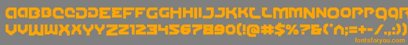 Gunnerstormdrop Font – Orange Fonts on Gray Background
