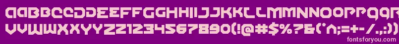 Gunnerstormdrop Font – Pink Fonts on Purple Background