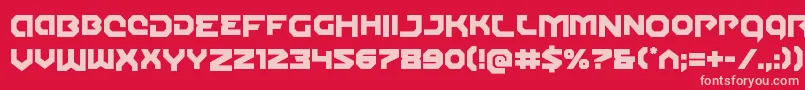 Gunnerstormdrop Font – Pink Fonts on Red Background