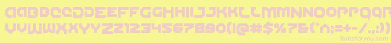 Gunnerstormdrop Font – Pink Fonts on Yellow Background