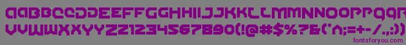 Gunnerstormdrop Font – Purple Fonts on Gray Background