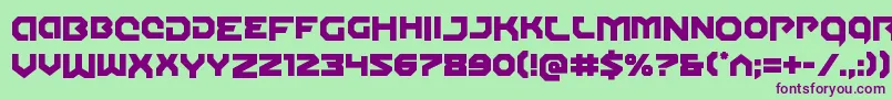 Gunnerstormdrop Font – Purple Fonts on Green Background