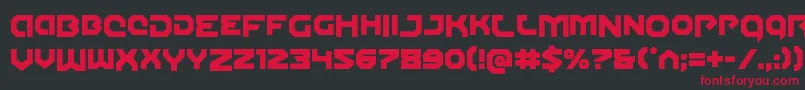 Gunnerstormdrop Font – Red Fonts on Black Background
