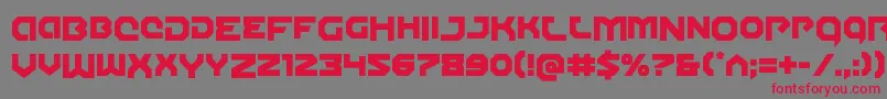 Gunnerstormdrop Font – Red Fonts on Gray Background
