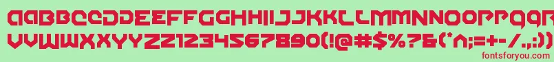 Gunnerstormdrop Font – Red Fonts on Green Background