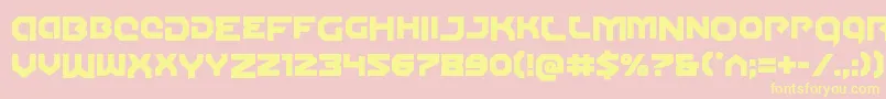 Gunnerstormdrop Font – Yellow Fonts on Pink Background