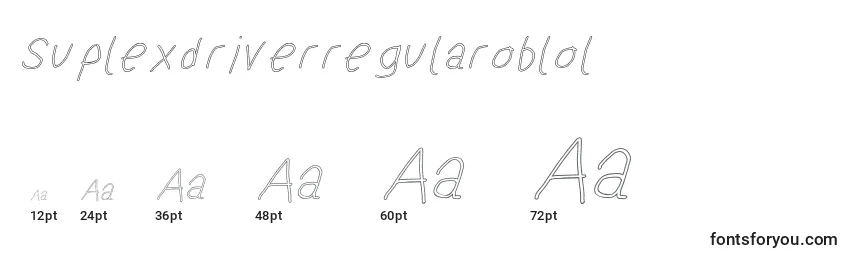 Suplexdriverregularoblol Font Sizes