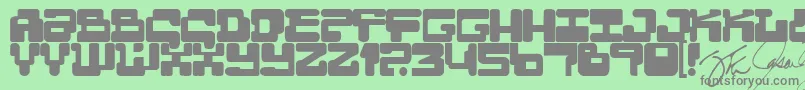 Más sobre la fuente Moultipass2 fuente Moultipass2 – Fuentes Grises Sobre Fondo Verde