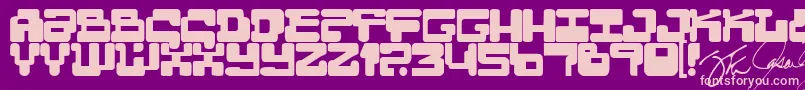 Moultipass2 Font – Pink Fonts on Purple Background