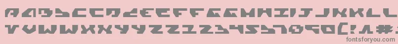 Gyrv2e Font – Gray Fonts on Pink Background