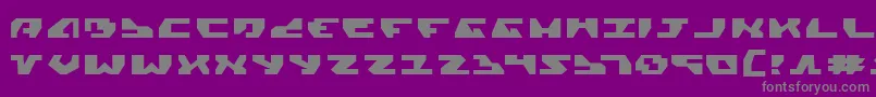 Gyrv2e Font – Gray Fonts on Purple Background