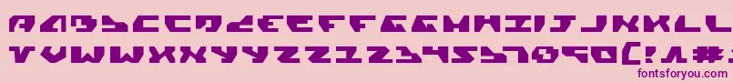 Gyrv2e Font – Purple Fonts on Pink Background