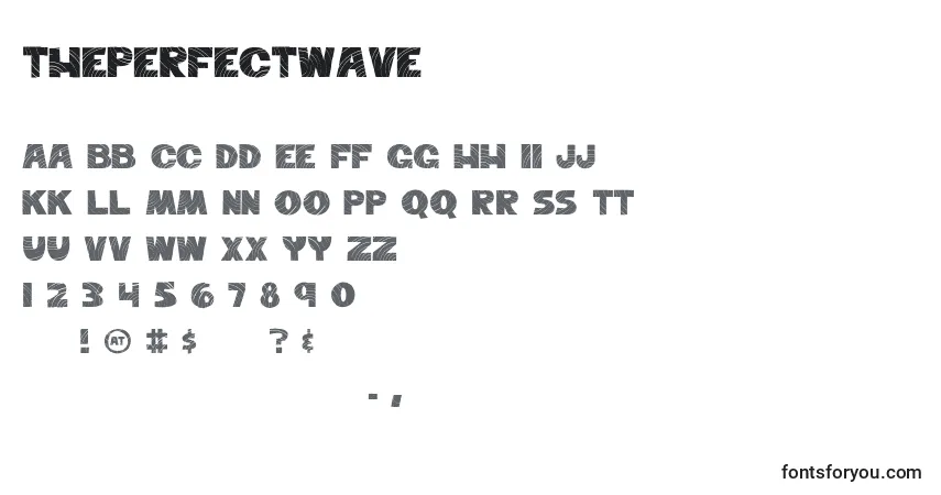 Fuente ThePerfectWave - alfabeto, números, caracteres especiales