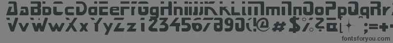 フォントNext – 黒い文字の灰色の背景