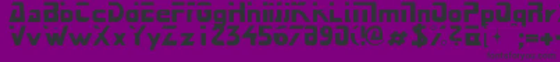フォントNext – 紫の背景に黒い文字