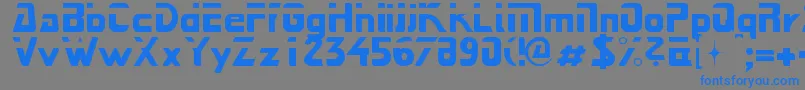 Next Font – Blue Fonts on Gray Background