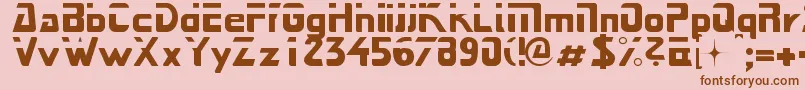 Next Font – Brown Fonts on Pink Background