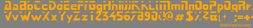 Next Font – Orange Fonts on Gray Background